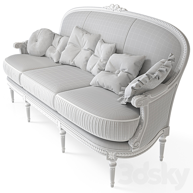 SOFA TÂN CỔ ĐIỂN DÀI PHONG CÁCH HOÀNG GIA